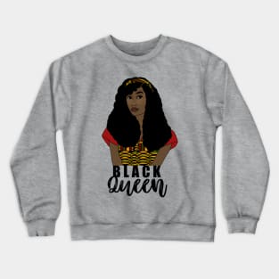 Black Queen Black Girl Magic Melanin Pride Black History Gift Crewneck Sweatshirt